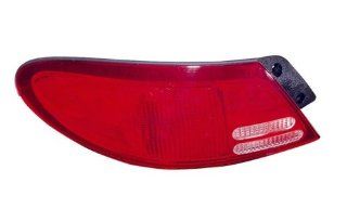 1999 2000 2001 2002 Ford Escort SE LX (Except ZX2) & 1999 Mercury Tracer LS GS Trio 4 Door Sedan Taillight Taillamp Rear Brake Tail Light Lamp (quarter panel outer body mounted) Set Pair Right Passenger And Left Driver Side (99 00 01 02) Automotive