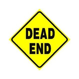 DEAD END road sign non reflective 16.5 x 16.5 inches   Decorative Signs