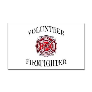 Volunteer Firefighter Rectangle Decal by BrewHouseTees