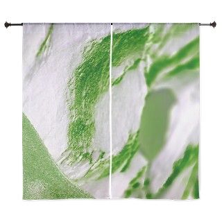 sand, green, white Curtains by MehrFarbeimLeben