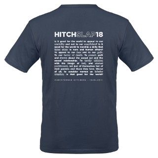 Christopher Hitchens Hitchslap 18 Blue T Shirt by hitchslap