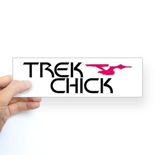 Trek Chick Bumper Sticker by startreknerd