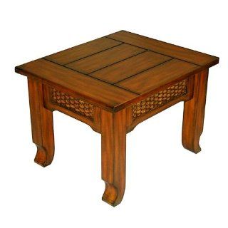 Casablanca Tropical Design Hardwood End Table  