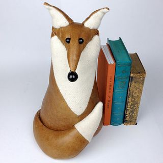 handmade fergal the leather fox by mirjami design