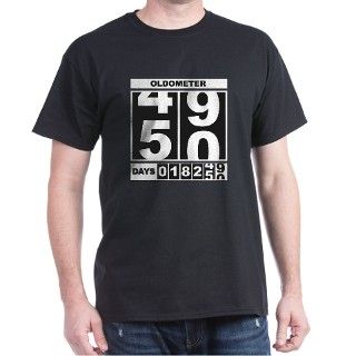 50th Birthday Oldometer T Shirt by livingmoments