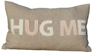 'hug me' cushion by lime tree interiors