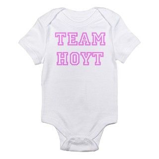 Pink team Hoyt Infant Bodysuit by namefanclub