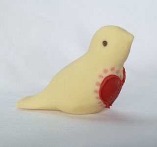 white chocolate love bird by clifton cakes