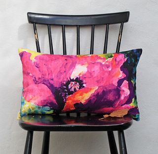 myriad painterly floral cushion by plum chutney