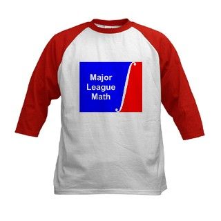 Kids "Major League Math" Baseball Jersey by maththreads
