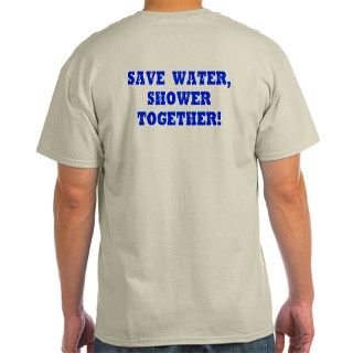 Save Water Shower Together Ash Grey T Shirt by inspiredtees