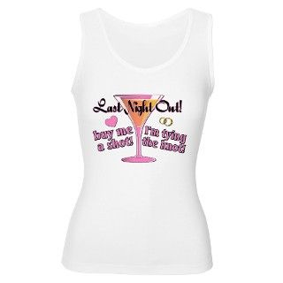 Last Night Out Bride Womens Tank Top by totallypainted