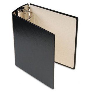 Trapezoid Ring Binder with Metal Hinge, 4" Capacity, Letter, Black AVE98984  Office D Ring And Heavy Duty Binders 