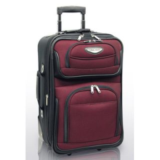 Travelers Choice Amsterdam Expandable Rolling Carry   On in Burgundy