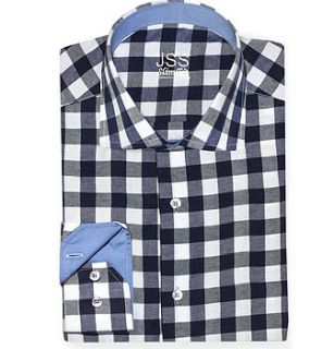men's slim fit checked shirt by jenson samuel shirts