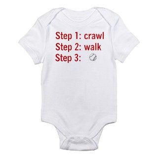 Step 3 Baseball Infant Bodysuit by kool_gear