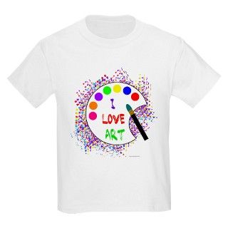 I Love Art Kids T Shirt by playtimeapparel