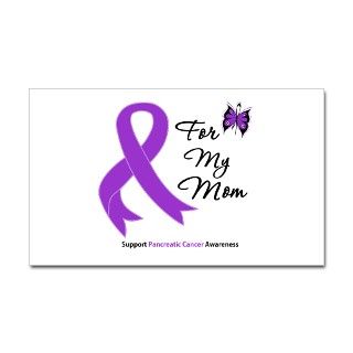 Pancreatic Cancer Mom Rectangle Decal by giftsawareness