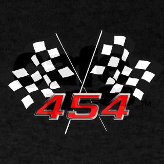 454 Checkered Flags T Shirt by gear4gearheads