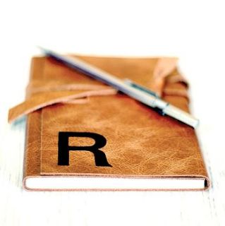 personalised retro leather journal by hope house press