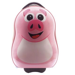 pookie pig trolley case by the cuties and pals