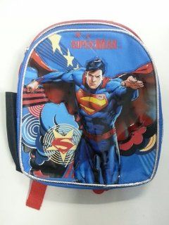 Mini Backpack   Superman   Man of Steel Red & Blue 10" Sports & Outdoors