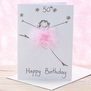 handmade personalised age card by all things brighton beautiful