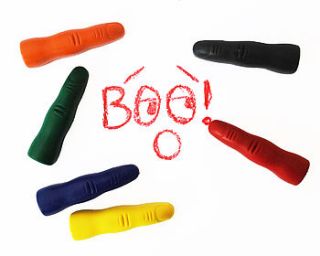 set of six finger crayons by colour me fun
