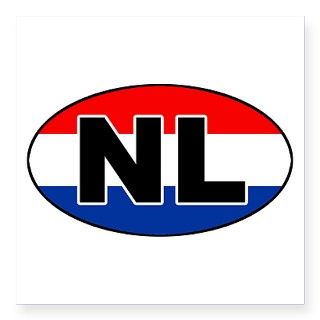 Dutch / The Netherlands (NL) Flag Oval Sticker by Admin_CP1263485