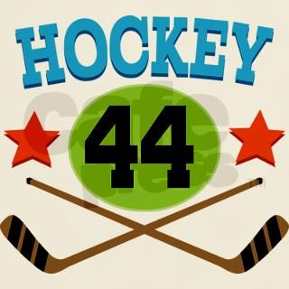 Hockey Player Number 44 T Shirt by milestoneshockey