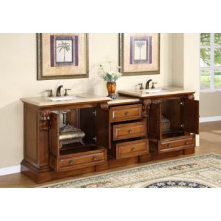 Silkroad Exclusive Montgomery 95 Double Bathroom Vanity Set