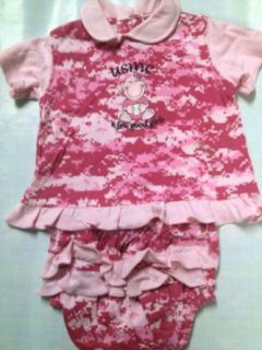 Trooper Pink Digital USMC "A Few Good Girls" Infant Dress (9 12) Infant And Toddler Apparel Clothing
