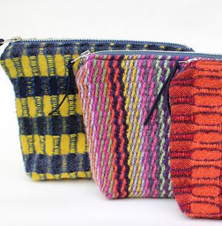 handwoven zipped bag by sally weatherill