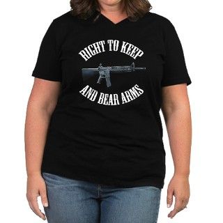 Right To Keep And Bear Arms A Womens Plus Size V  by freebirdstees