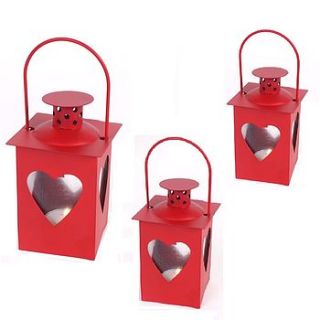 tea light cut out heart lantern by sleepyheads