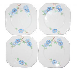 hand painted vintage plates set of four by the vintage tea cup