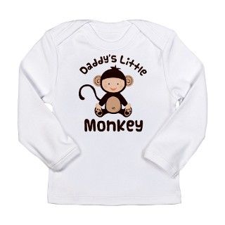 Daddy Monkey Long Sleeve Infant T Shirt by mainstreetshirt