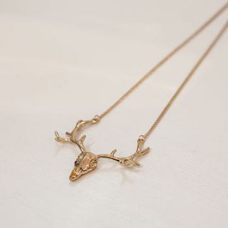 antler necklace by rose hill boutique