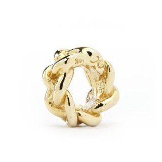 Novobeads Eternity Charm Bead in 14Kt Gold   Made in the USA   Fits Pandora and Other European Bead Bracelets Jewelry