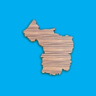 bristol county shaped chopping board by county choppers