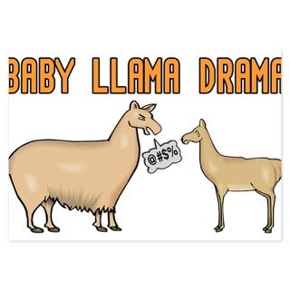 Baby Llama Drama Invitations by helluvashirt