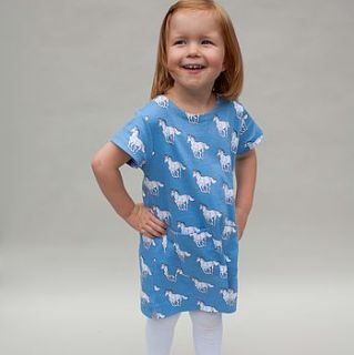 organic coco the horse print a line dress by ava and luc