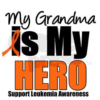 Leukemia Hero (Grandma) Round Sticker by hopeanddreams