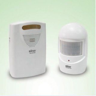 GSI Super Quality Wireless Outdoor Driveway Patrol Alarm And Chime System With Flashing LED Light   Waterproof IR Motion Detector Activates Portable Indoor Receiver   Protects Alleyway, Lawn, Patio, Deck Etc. 