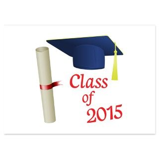 Class of 2015 4.5 x 6.25 Flat Cards by bikkisisters