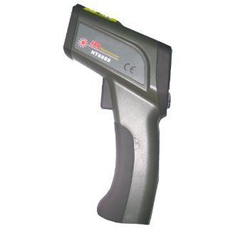 GSI Handheld Professional Non Contact High Temperature IR Infrared Thermometer Gun With Laser Targeting   Instant Accurate C Or F Measurements From Distance   LCD Display And Alarm   For Electrical, HVAC, Automotive Diagnostics, Or Cooking Etc.   Stud Fi