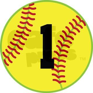 Softball Sports Player Number 1 Necklaces by milestonessoftball