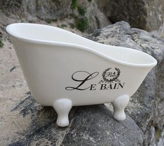 'le bain' ornamental bath tub by cornwall soap box