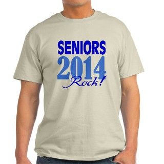 Seniors 2014 Rock (blue) T Shirt by OXgraphics