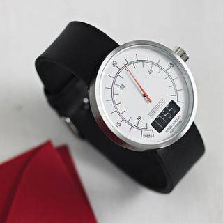 pressure gauge style watch by twisted time